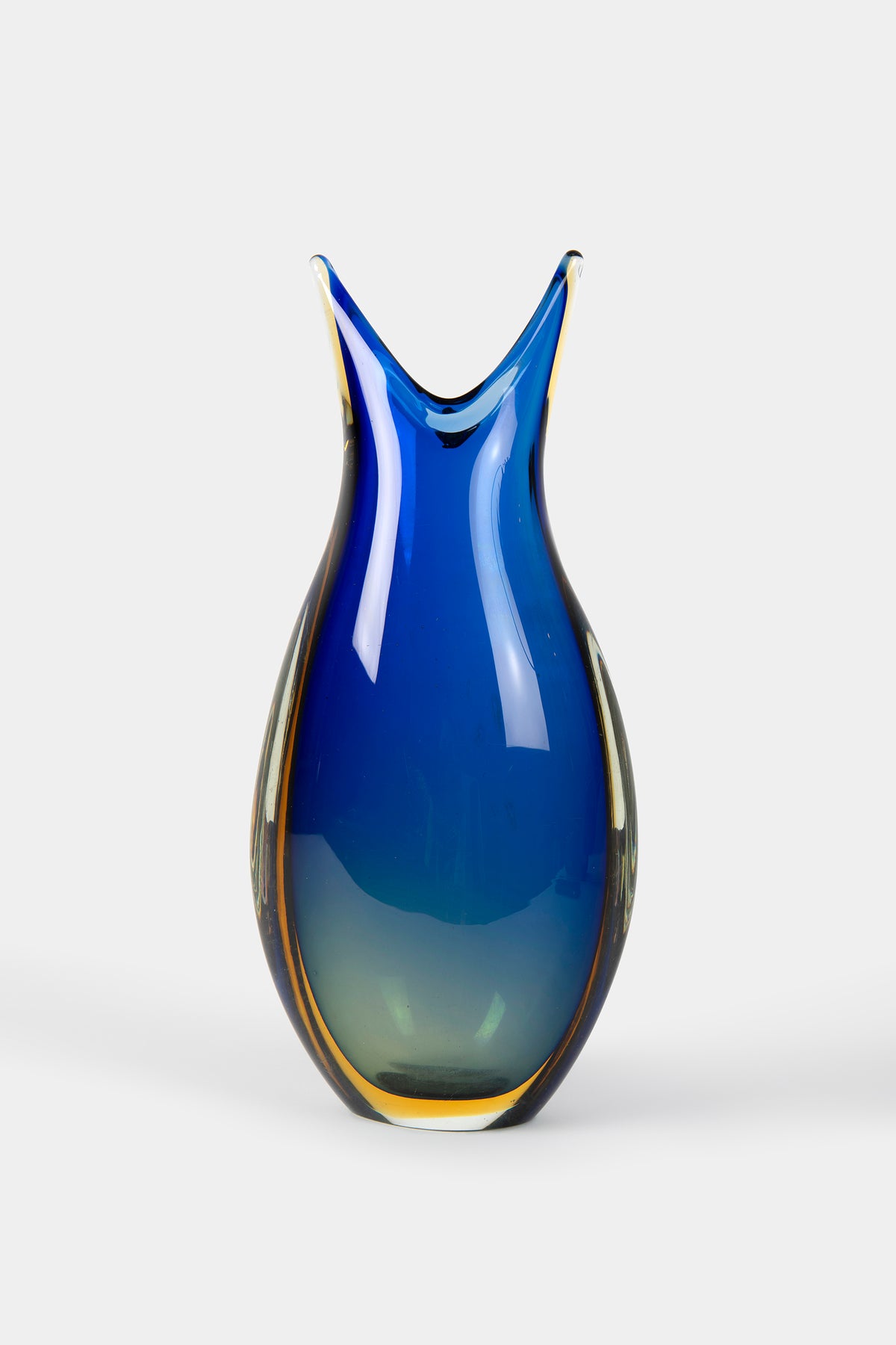 Flavio Poli Glas Vase, Sommerso, 60er