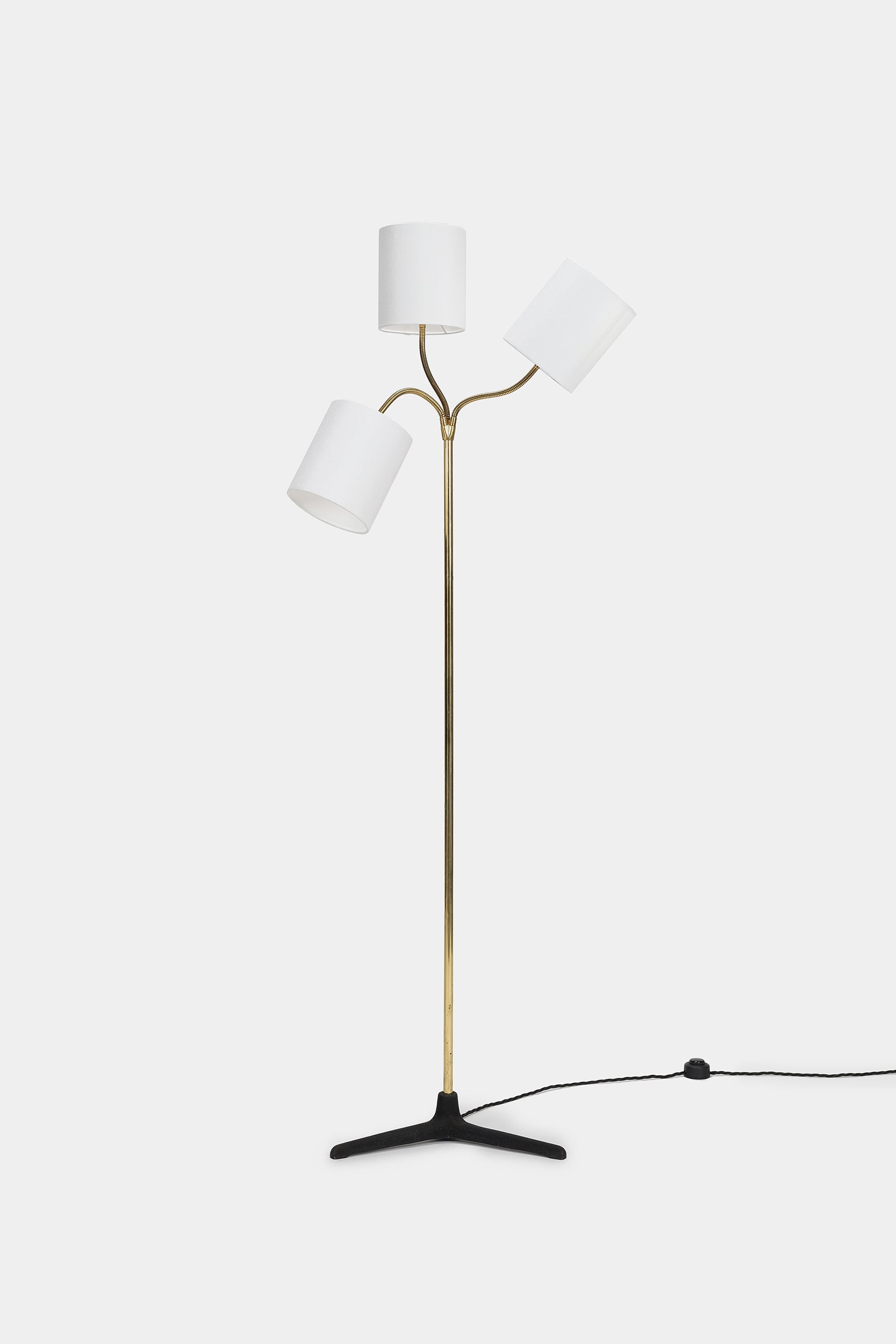 Floor Lamp, Brass, France, 50s