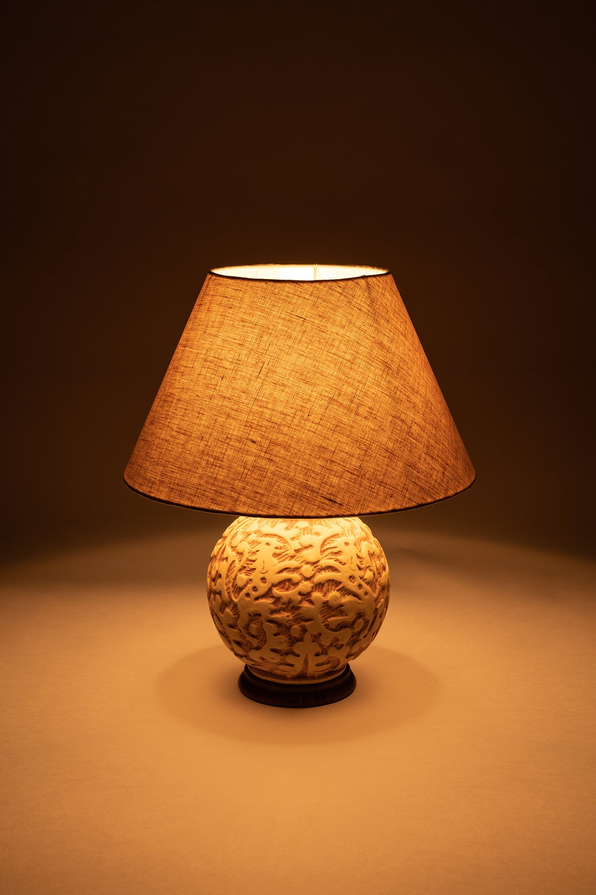 Table Lamp with Ceramic Base, Switzerland, 30s