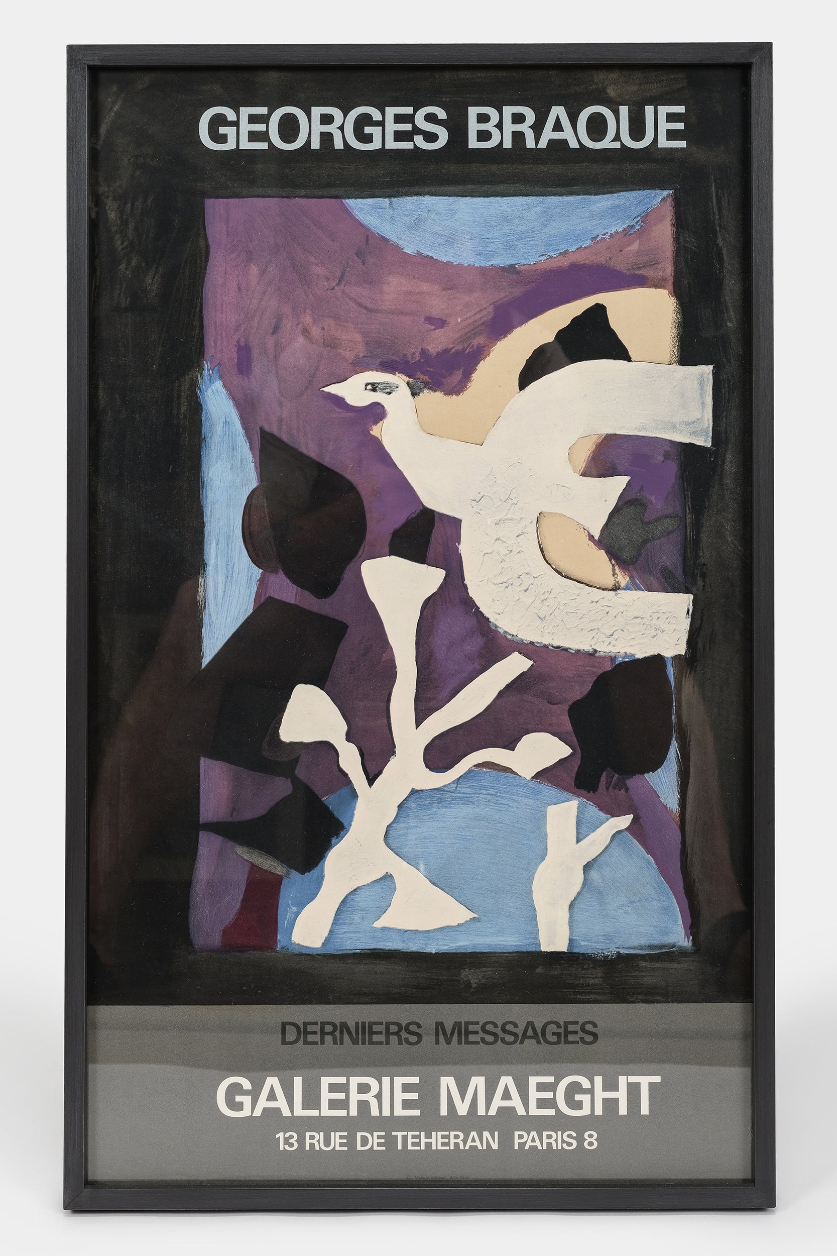 Poster "Dernier Messages", Georges Braque, Galerie Maeght, 1967