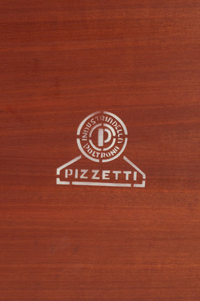 Fabrizio Pizzetti, Club Table, Rosewood and Chrome, Industria Della Poltrona Pizzetti, Italy, 60s