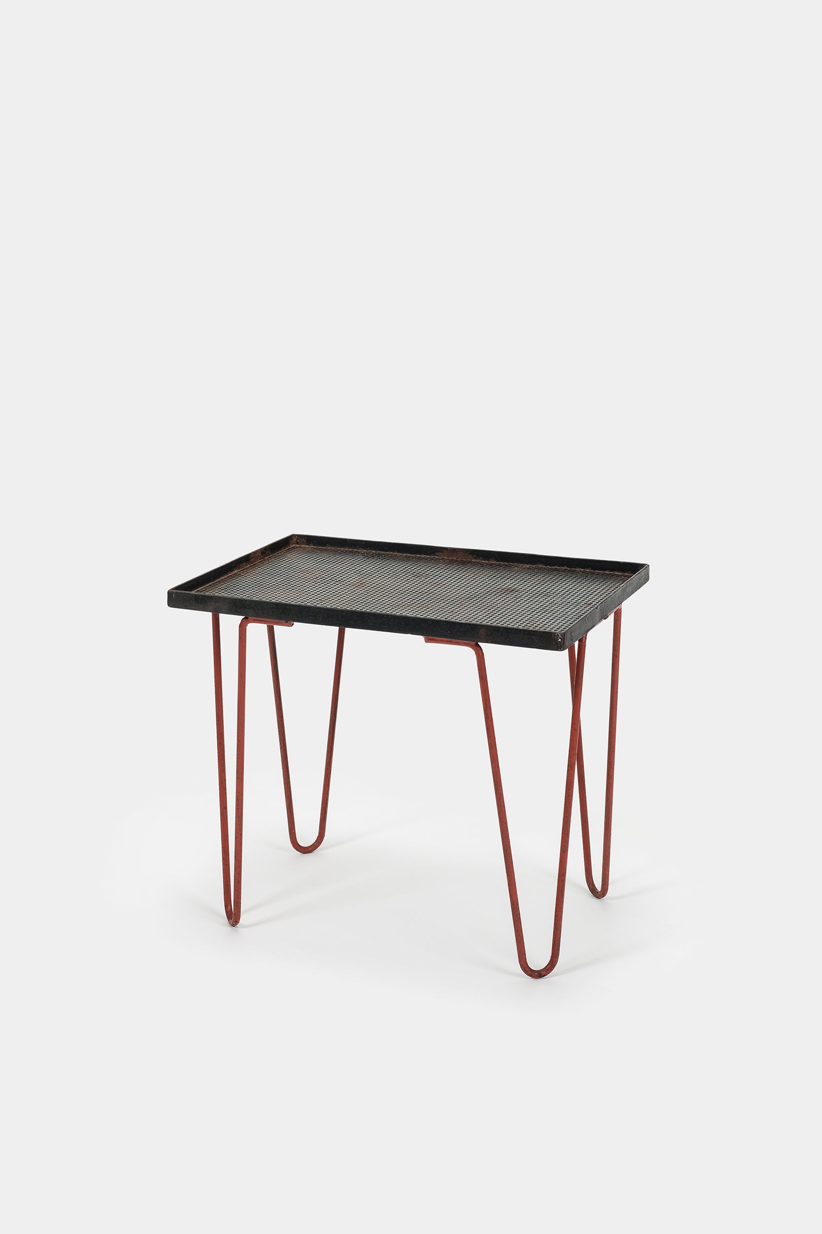 Attr. Mathieu Matégot, Side Table, Iron, France, 50s