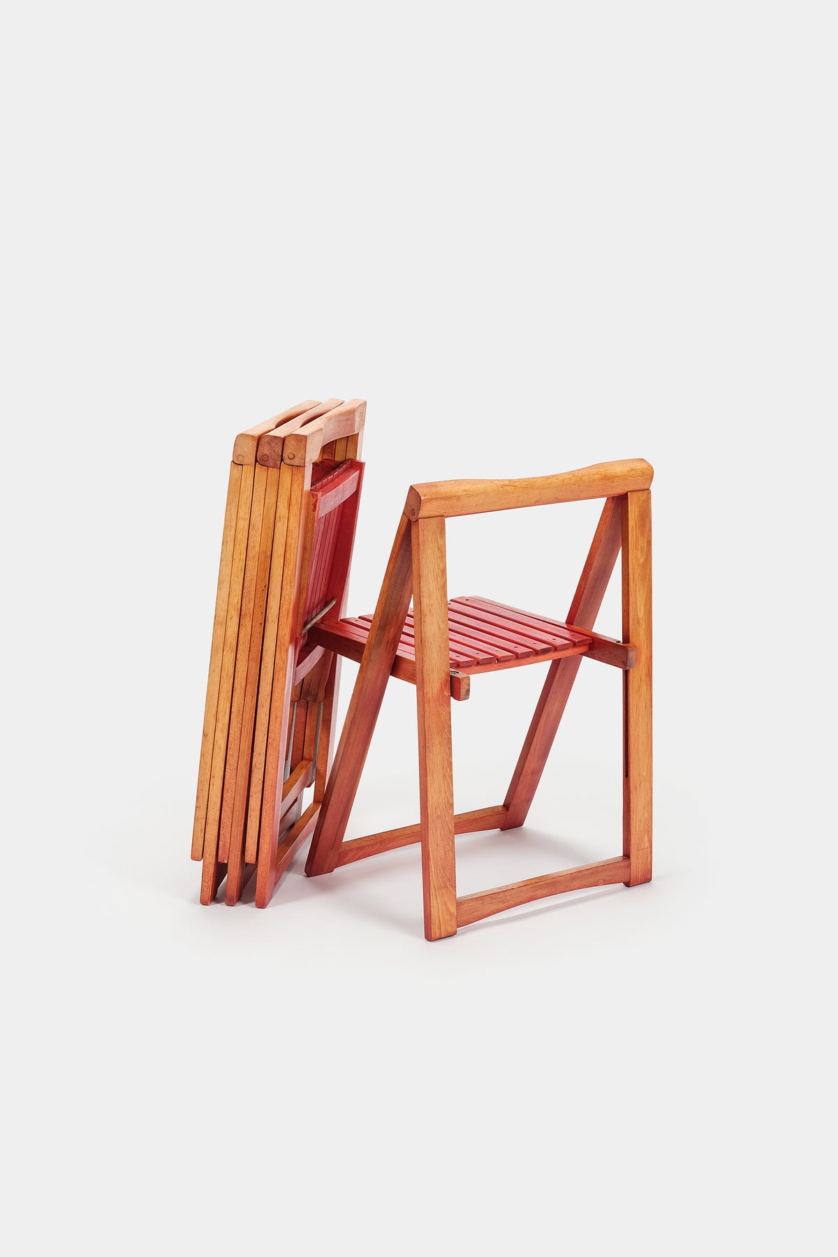 Aldo Jacober, 4 Folding Chairs, Alberto Bazzani, Italy, 70s