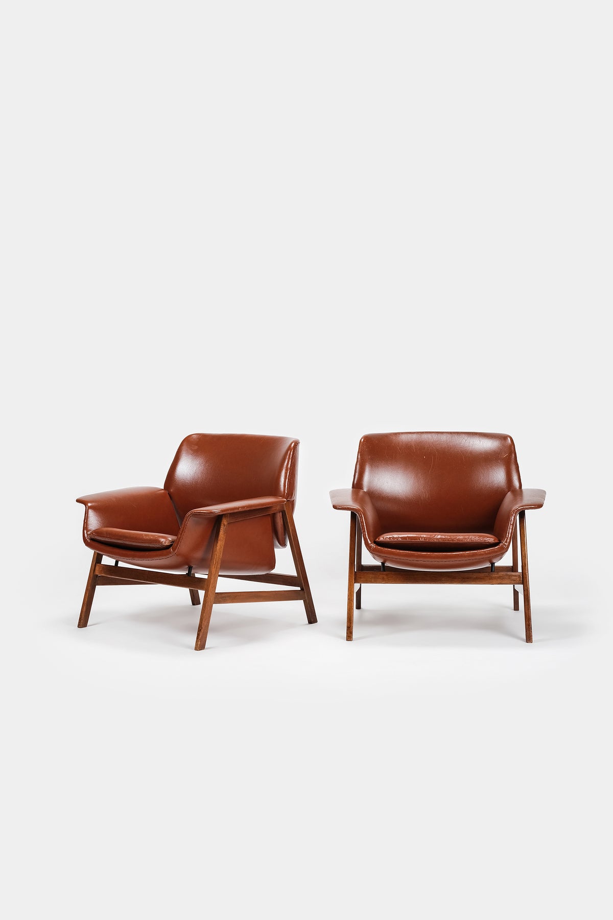 Gianfranco Frattini, Paar Sessel Model 849, Cassina, 1956