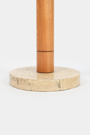 Ettore Sotsass, Coat Stand, Ashwood with Tavertin Foot, 70s