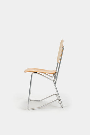 Armin Würth, Pair of Chairs 'Aluflex', Stackable, Switzerland, 50s