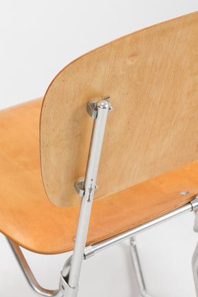 Armin Wirth, Paar Stühle 'Aluflex', Stapelbar, Schweiz, 50er