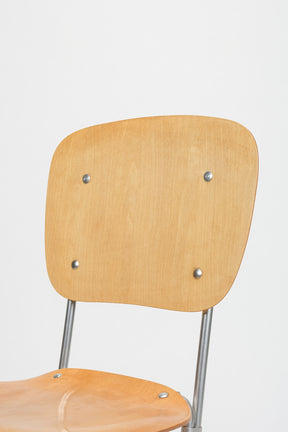 Armin Würth, Pair of Chairs 'Aluflex', Stackable, Switzerland, 50s