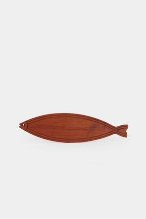 Cutting Board shaped like a Fish, Teak, Denmark, 60s