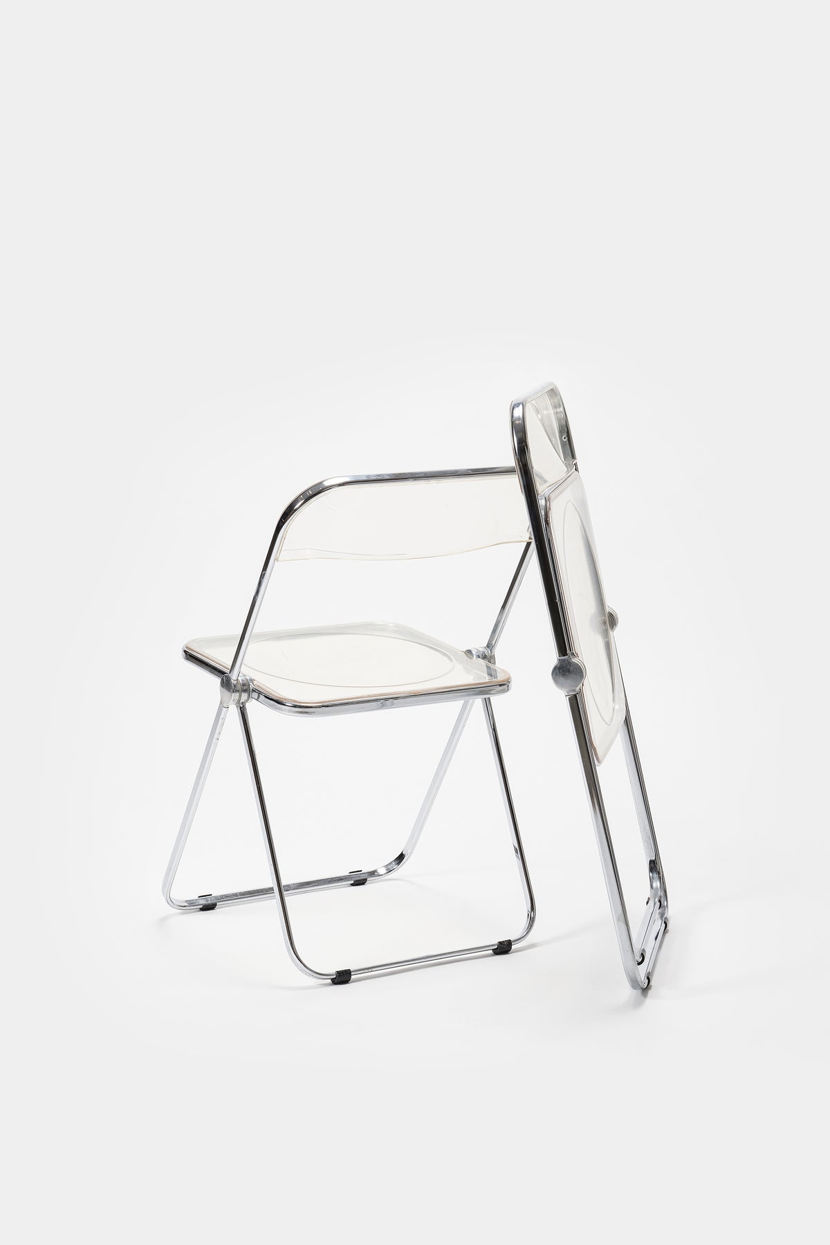 Pair Giancarlo Piretti, Folding Chairs "Plia", Anonima Castelli, Italy, 60s