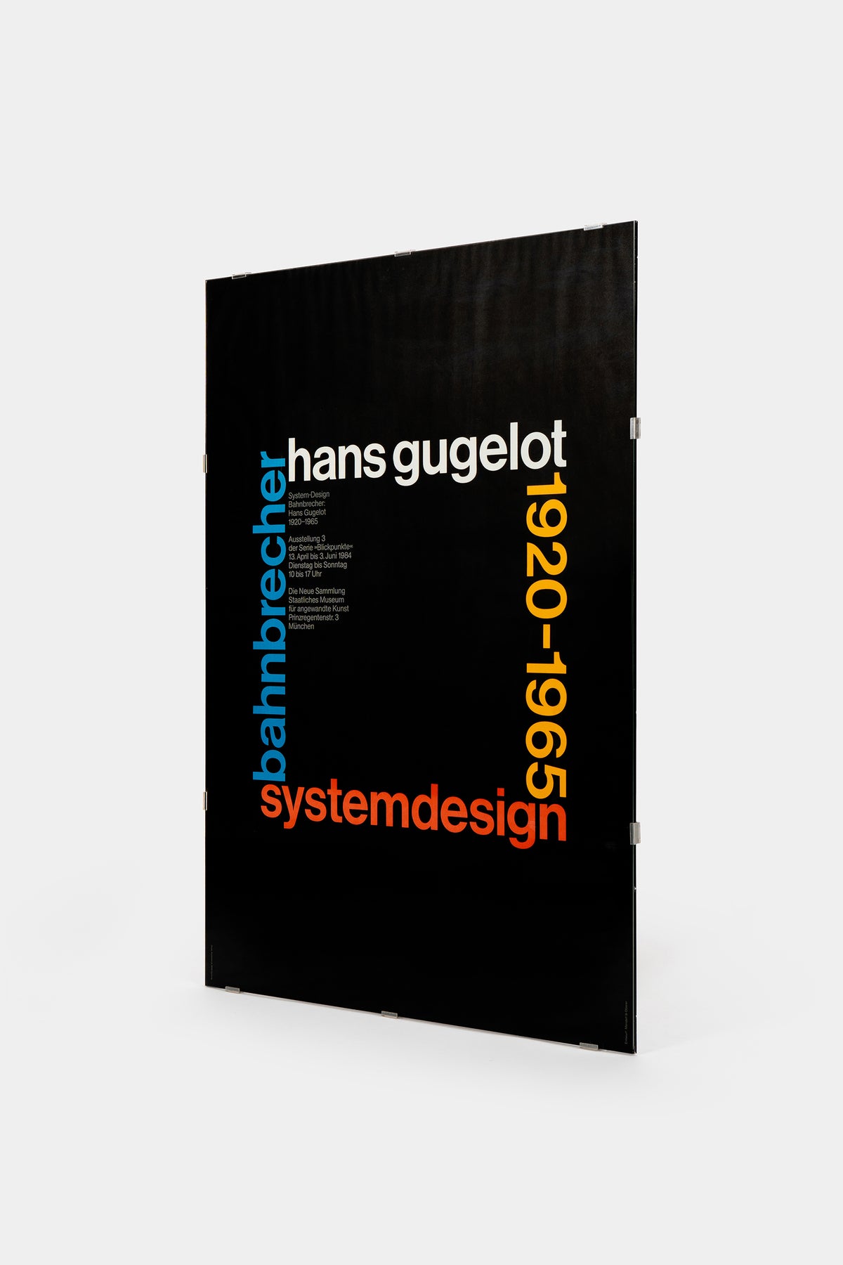 Hans Gugelot, Plakat, Deutschland, 80er
