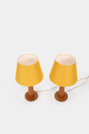 2 Table lamps, Carpentry, Switzerland, 40s