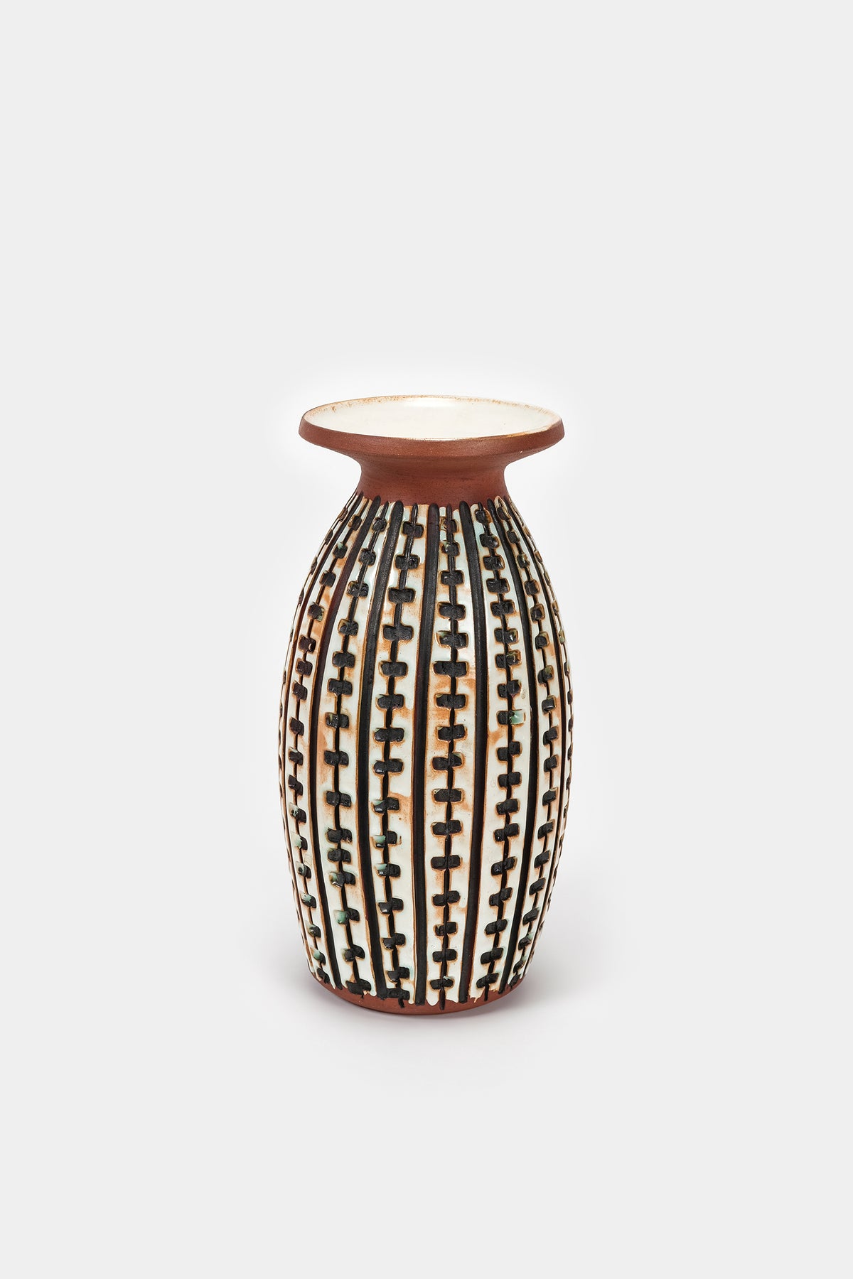 Guy Sydenham, Studio Keramik Vase, Terracotta, Poole Pottery, England, 60s