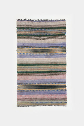 Far Eastern Small Carpet, Cotton, Knotted, 80s