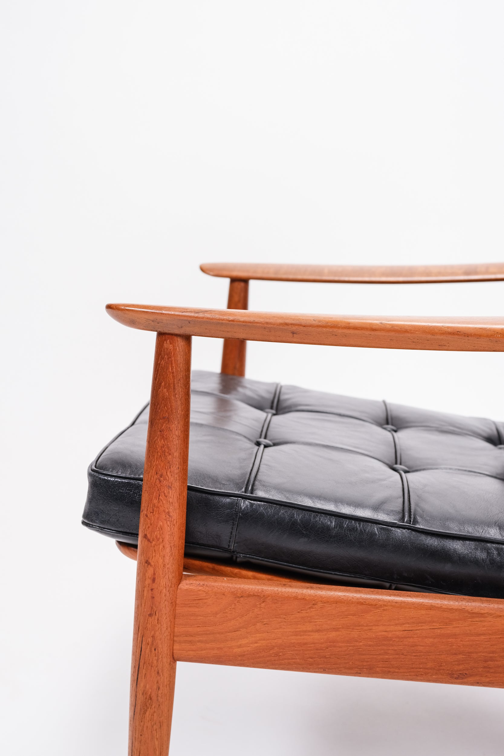 Arne Vodder Lounge Chair, Leder, 50er