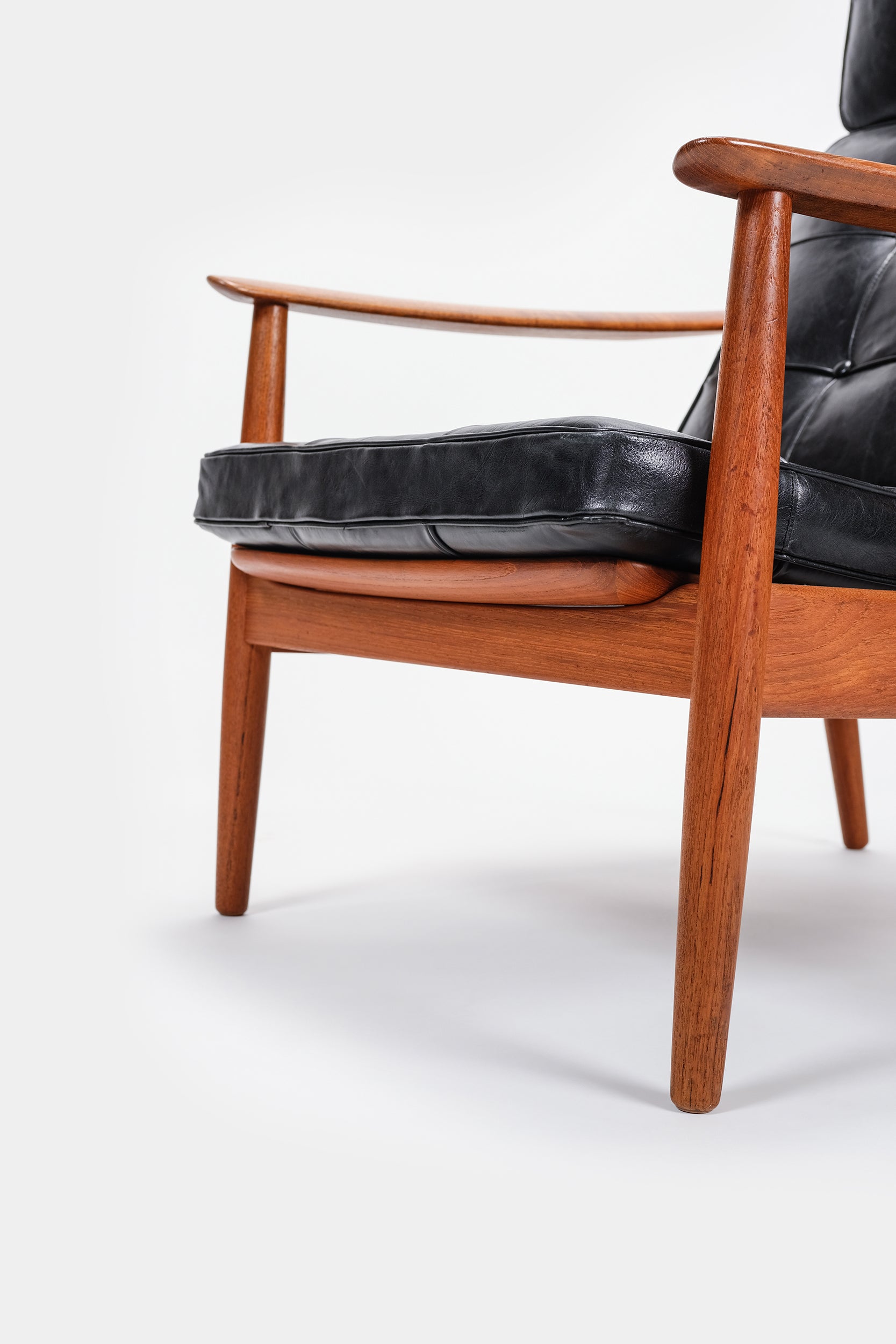 Arne Vodder, Lounge Chair, Leather, 50s