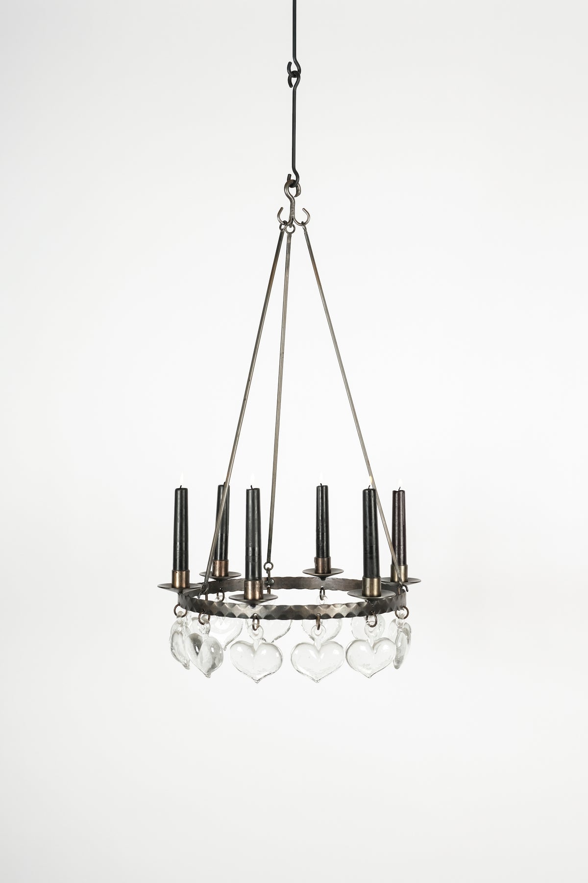 Attr. Erik Höglund, Schweden, Kerzen-Kronleuchter 70er