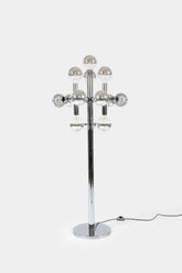Mégal molecular lamp, floor lamp, Robert Sonneman, Switzerland, 70s