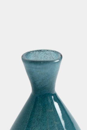 Bertil Vallien Glas Vase Blau, Boda 60er
