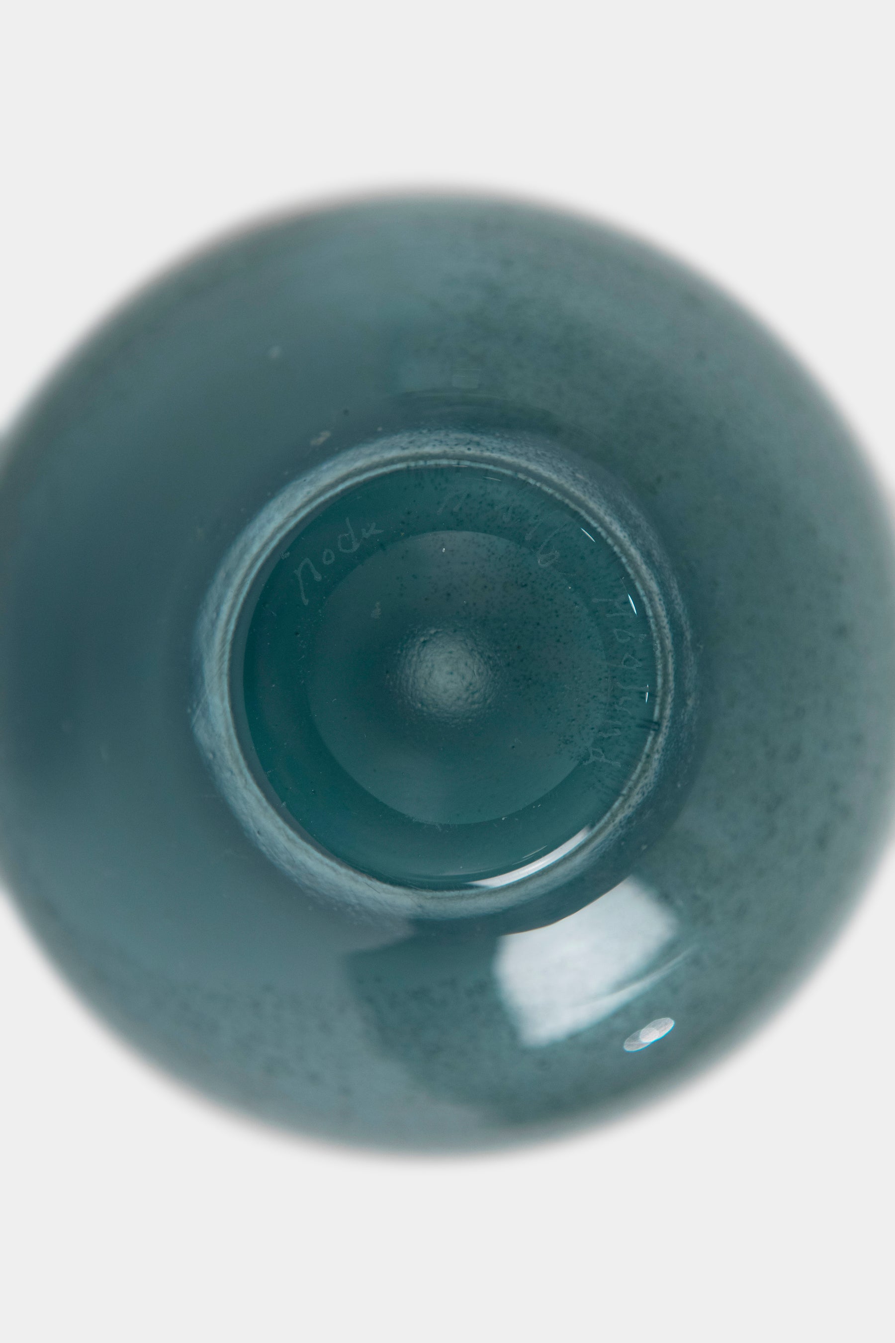 Bertil Vallien Glas Vase Blau, Boda 60er