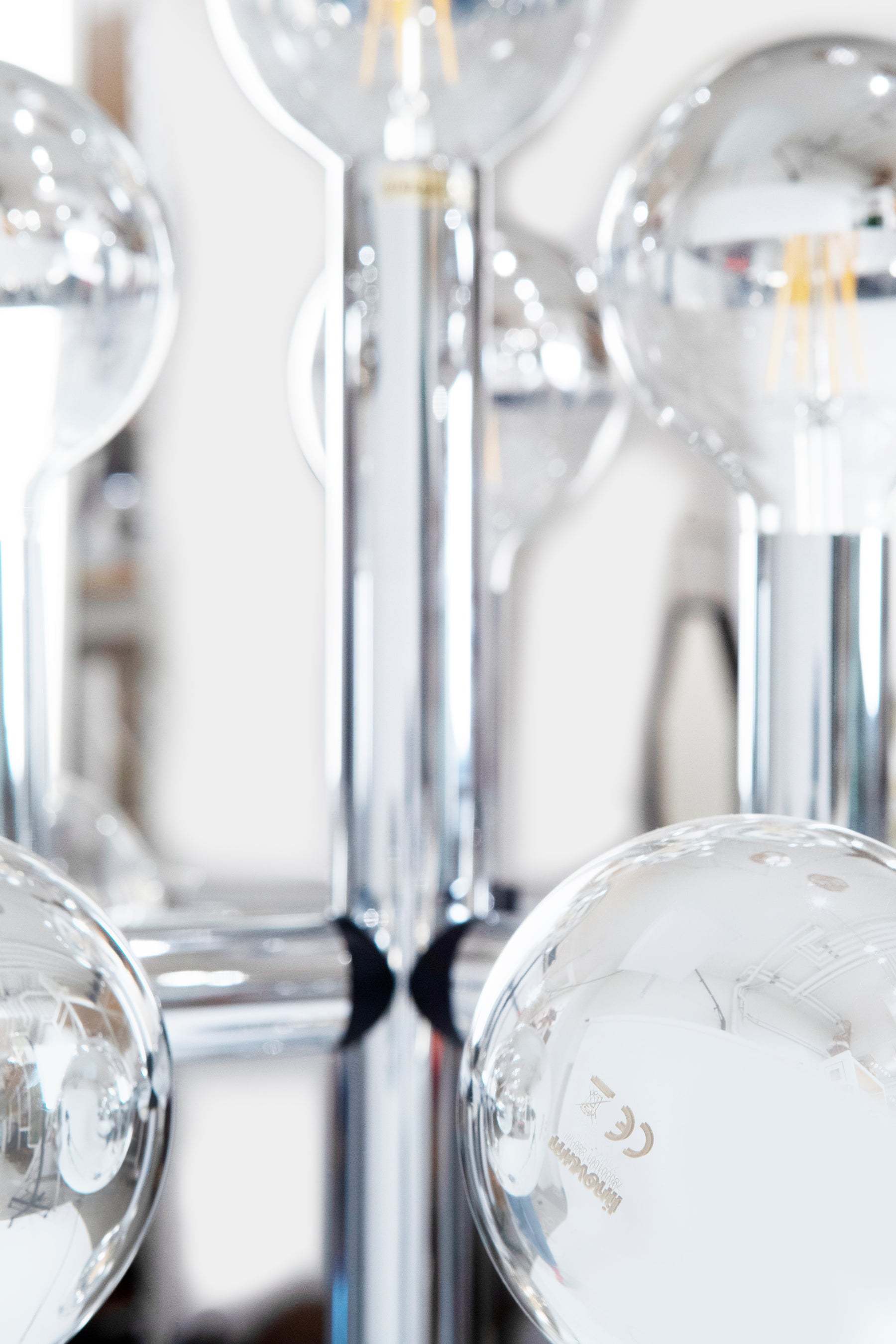 Mégal molecular lamp, floor lamp, Robert Sonneman, Switzerland, 70s