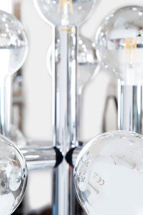 Mégal molecular lamp, floor lamp, Robert Sonneman, Switzerland, 70s