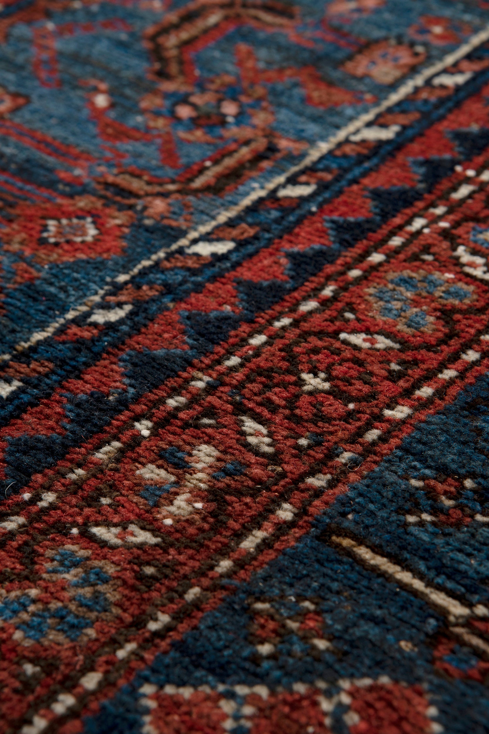 Kamseh, Persian Hand-Knotted Carpet, 20s