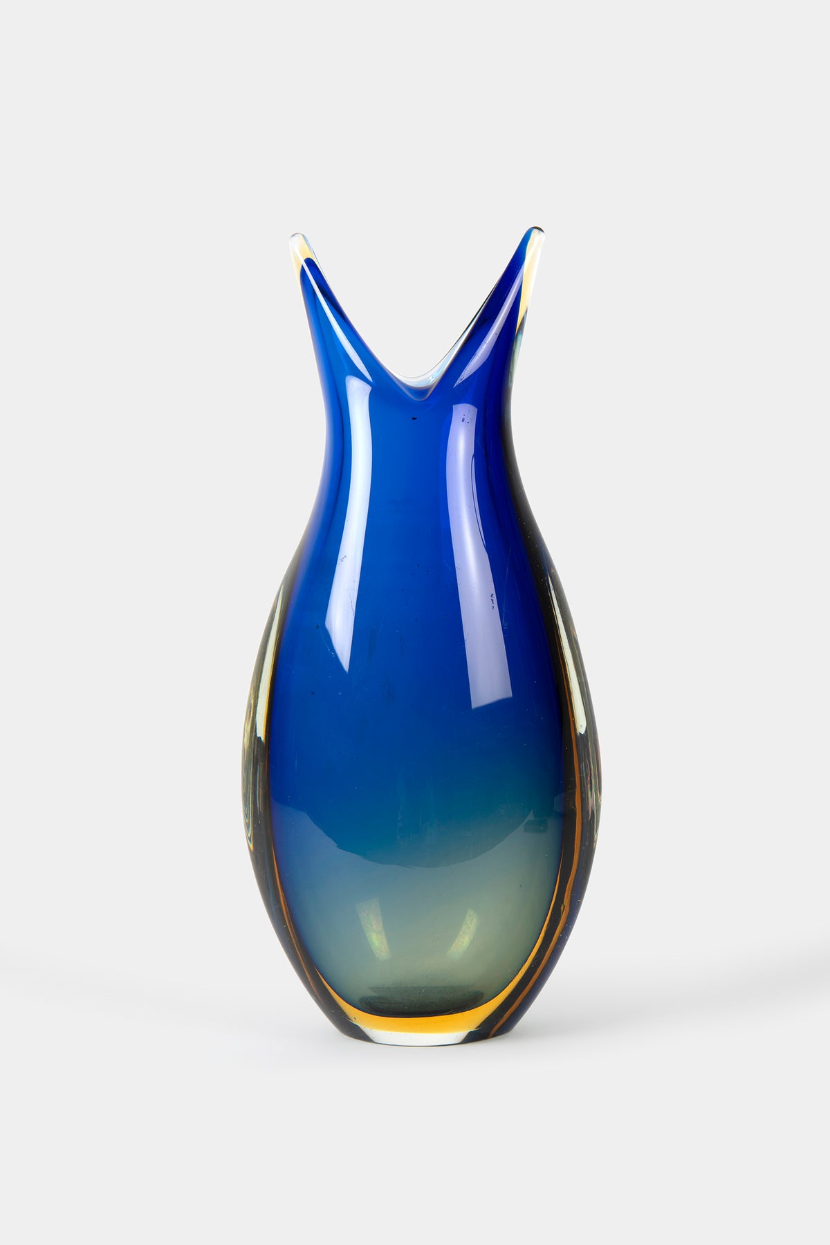 Flavio Poli Glas Vase, Sommerso, 60er