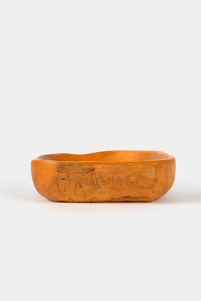 Anthroposophical Handmade Wooden Bowl, 40s