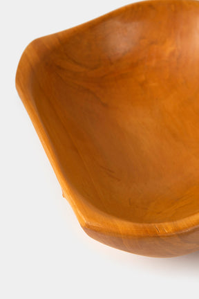 Anthroposophical Handmade Wooden Bowl, 40s