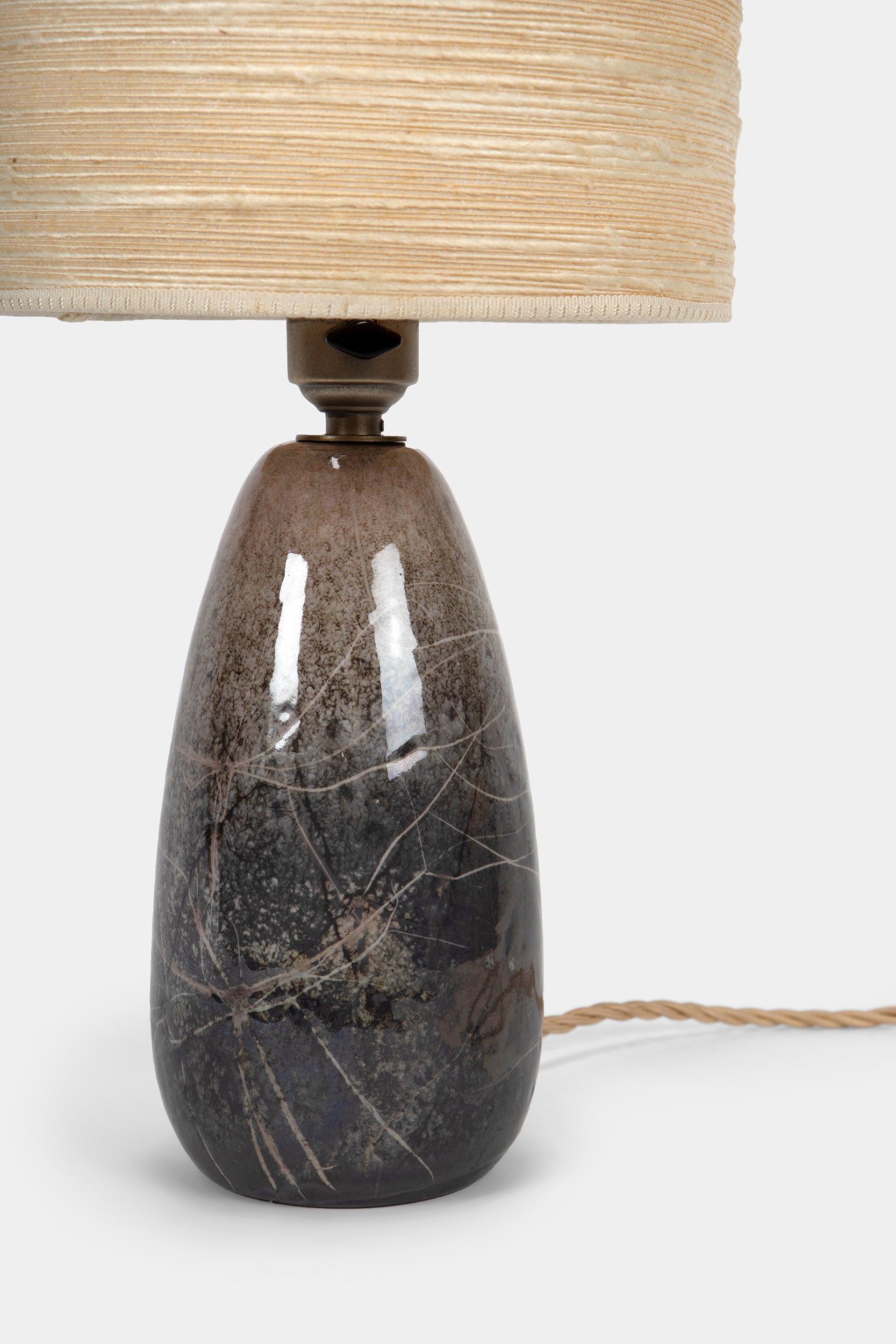 Attr. Benno Geiger Keramik Lampe, 60er