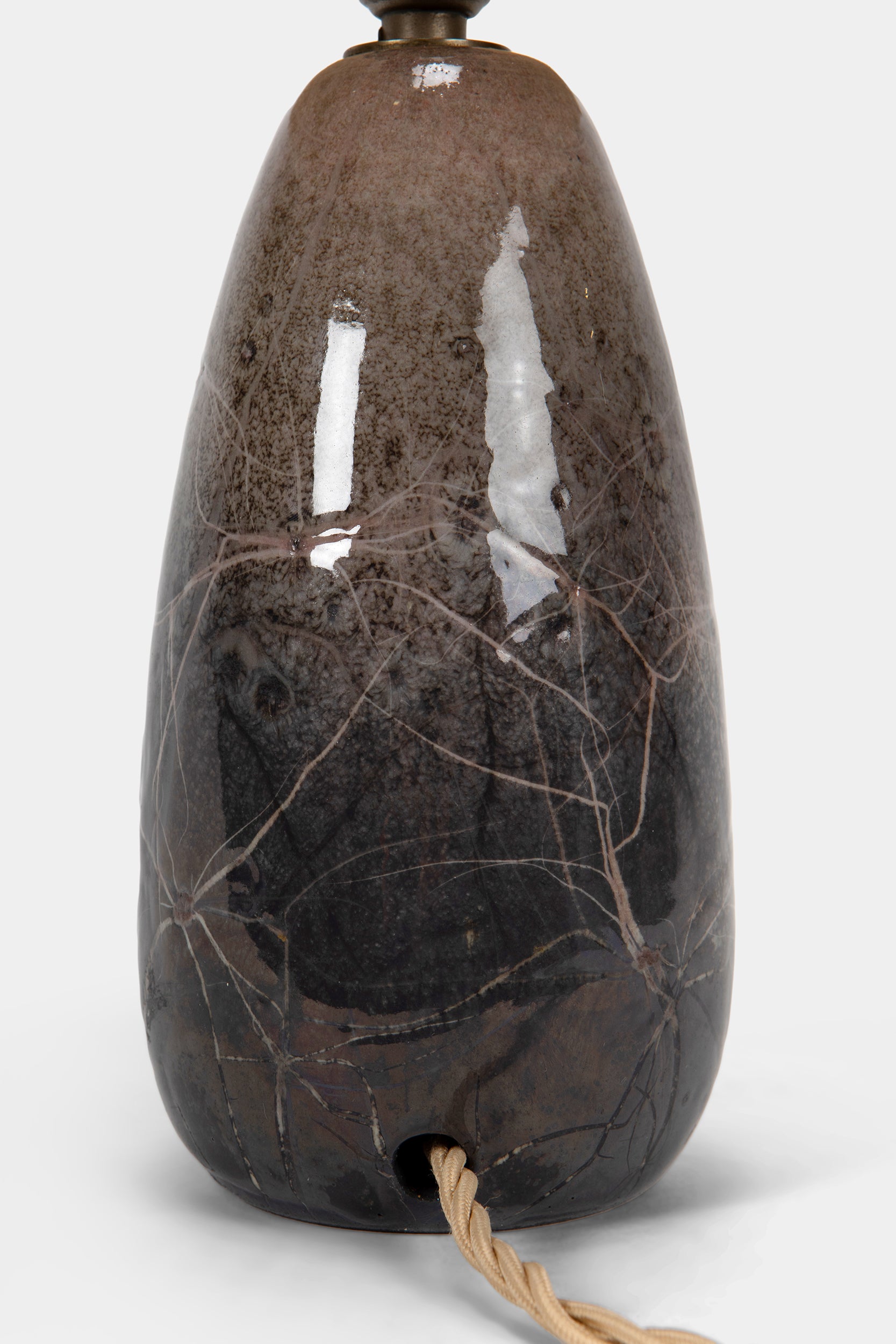 Attr. Benno Geiger Keramik Lampe, 60er