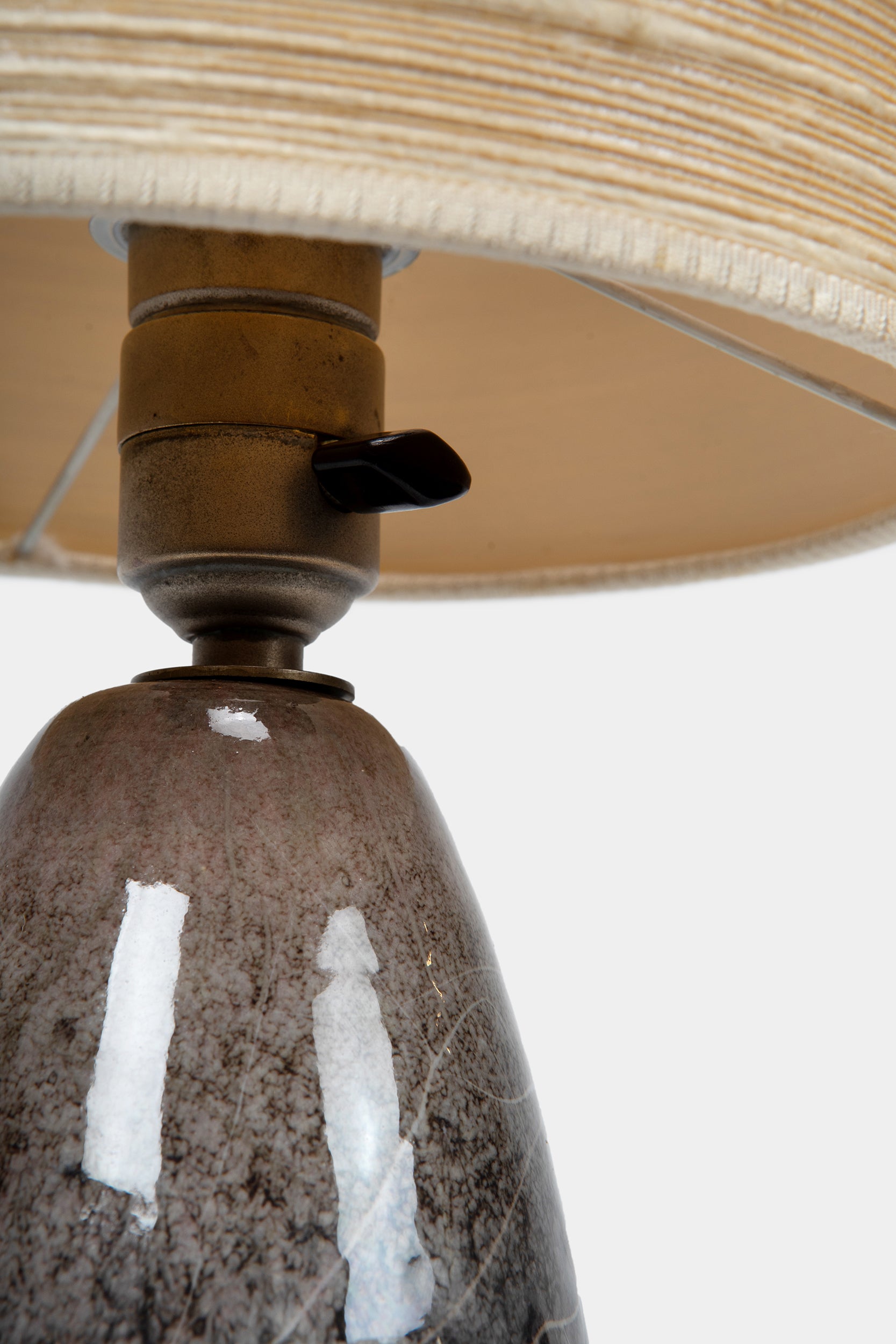 Attr. Benno Geiger Keramik Lampe, 60er