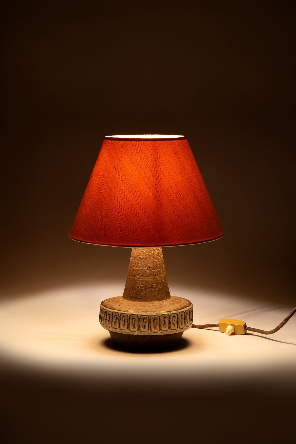 Glazed ceramic lamp, Michael Andersen & Son, Denmark, 1960s