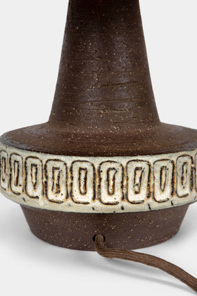 Glazed ceramic lamp, Michael Andersen & Son, Denmark, 1960s