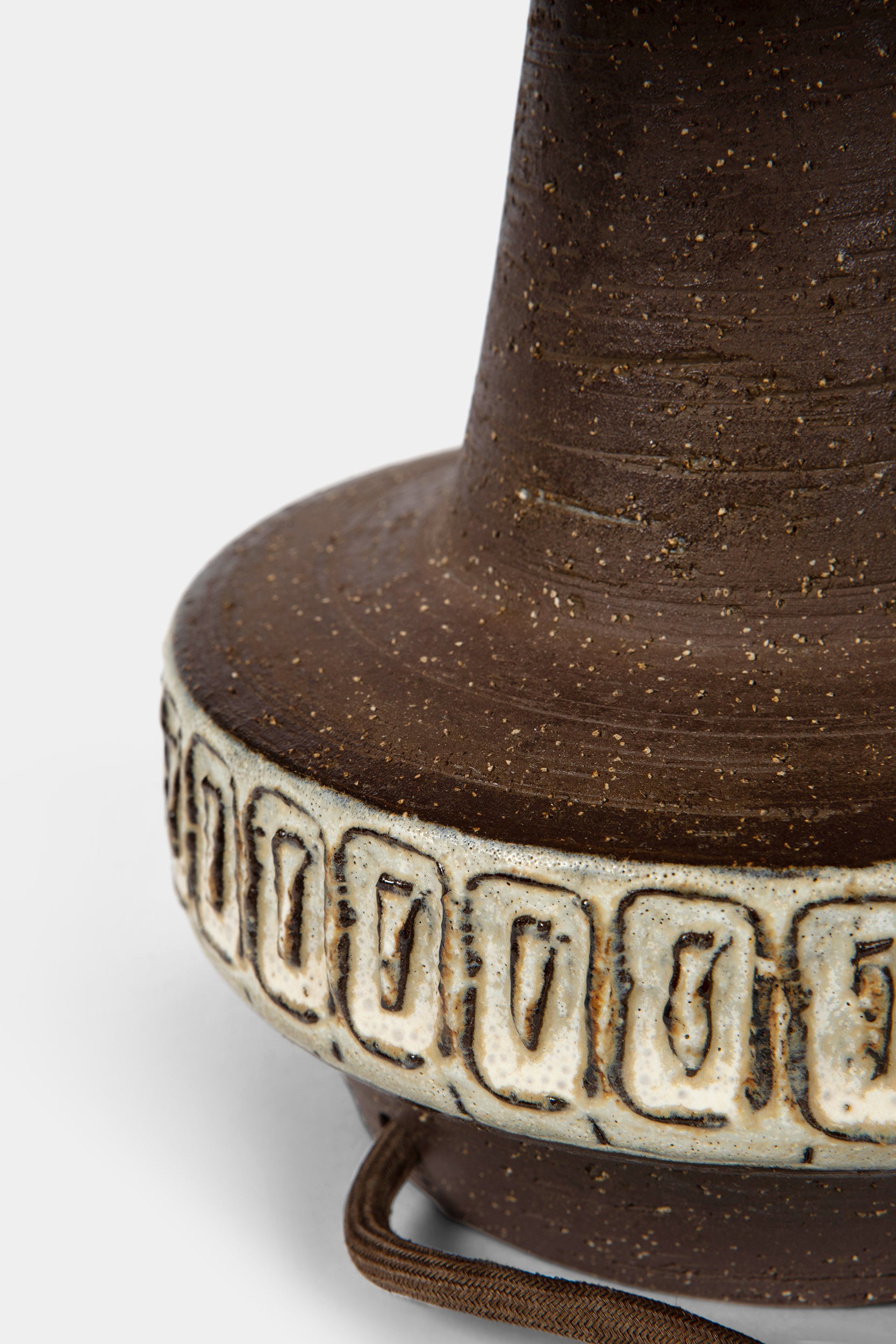 Glazed ceramic lamp, Michael Andersen & Son, Denmark, 1960s