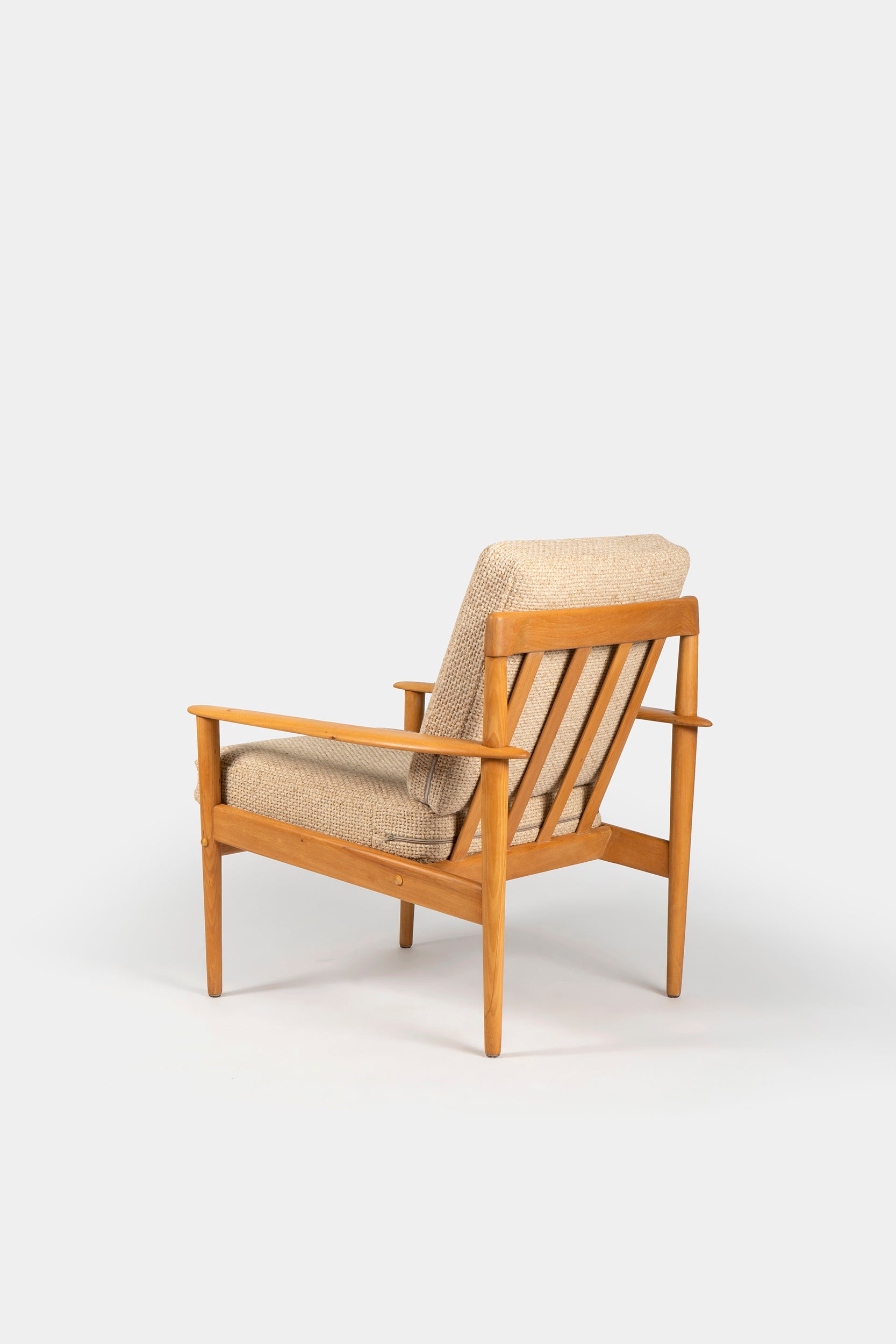 Paar Grete Jalk, PJ-56 Lounge Sessel, Poul Jeppesen, 60er