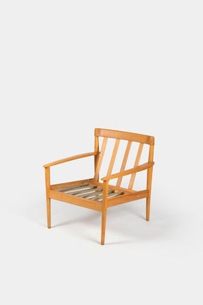 Paar Grete Jalk, PJ-56 Lounge Sessel, Poul Jeppesen, 60er