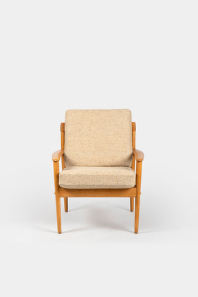 Paar Grete Jalk, PJ-56 Lounge Sessel, Poul Jeppesen, 60er
