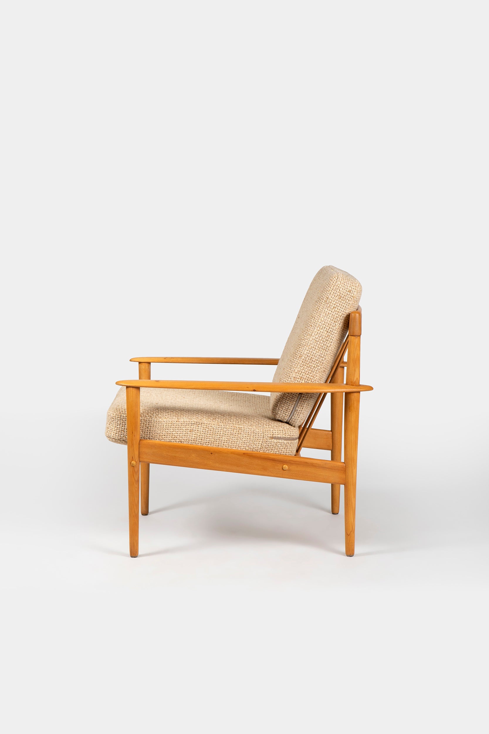 Paar Grete Jalk, PJ-56 Lounge Sessel, Poul Jeppesen, 60er