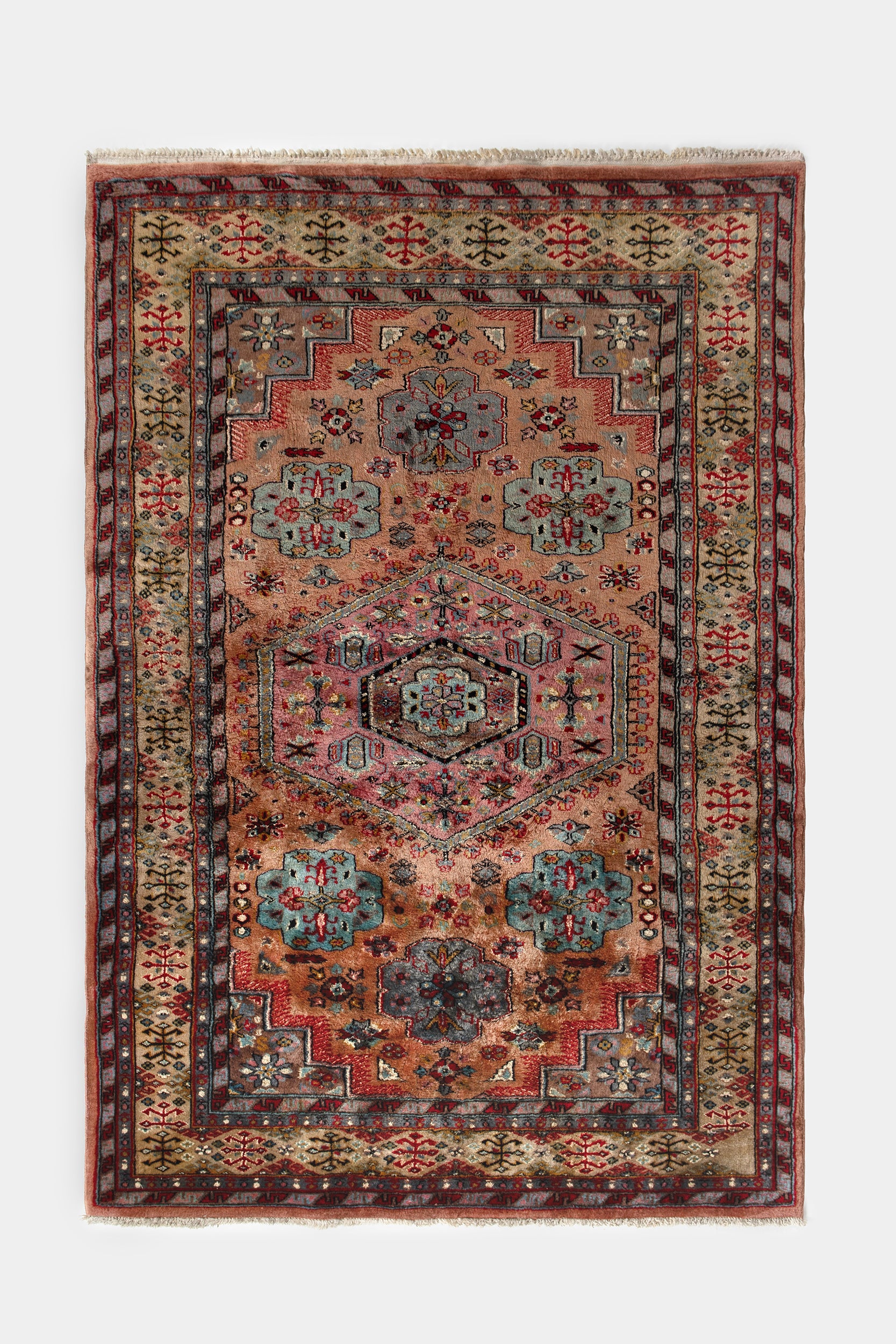Hand-Knotted Pakistani Carpet, 60s