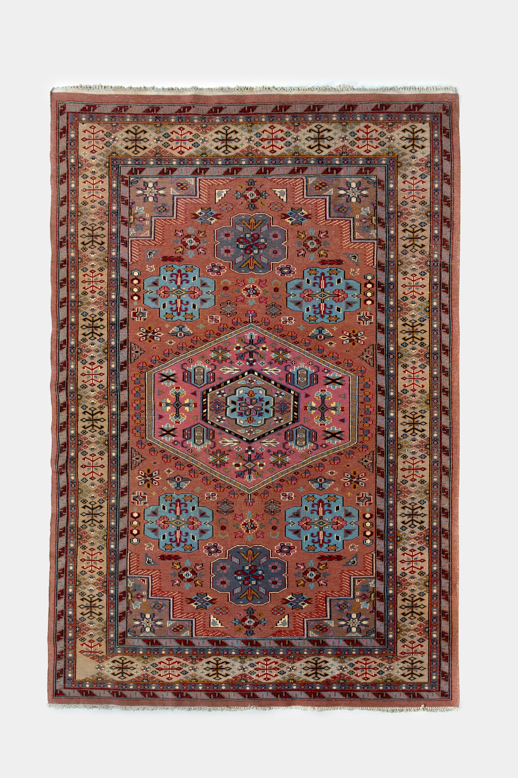 Hand-Knotted Pakistani Carpet, 60s