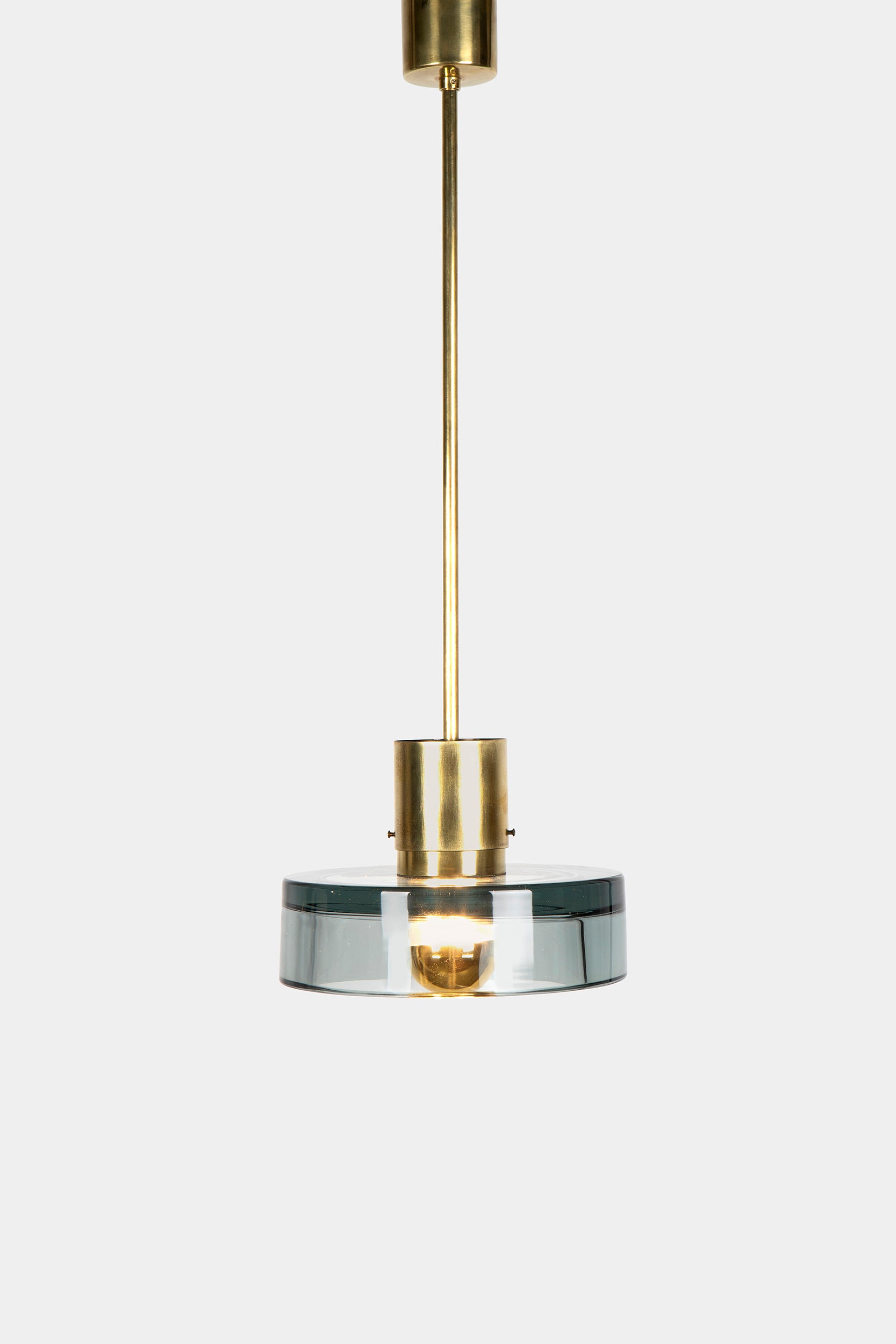 Italian Murano glass pendant lamp, Flavio Poli for Seguso, 60s
