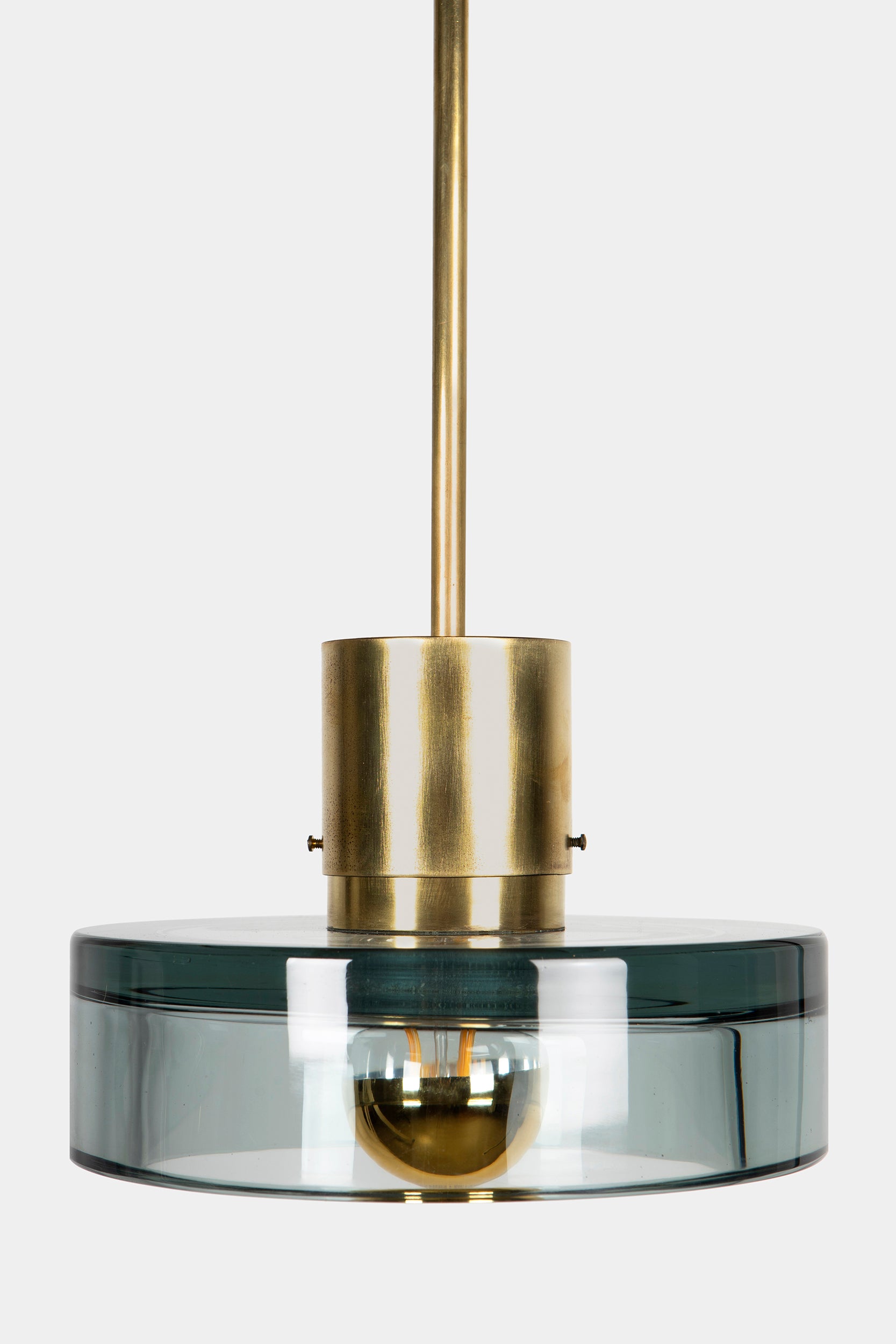 Italian Murano glass pendant lamp, Flavio Poli for Seguso, 60s