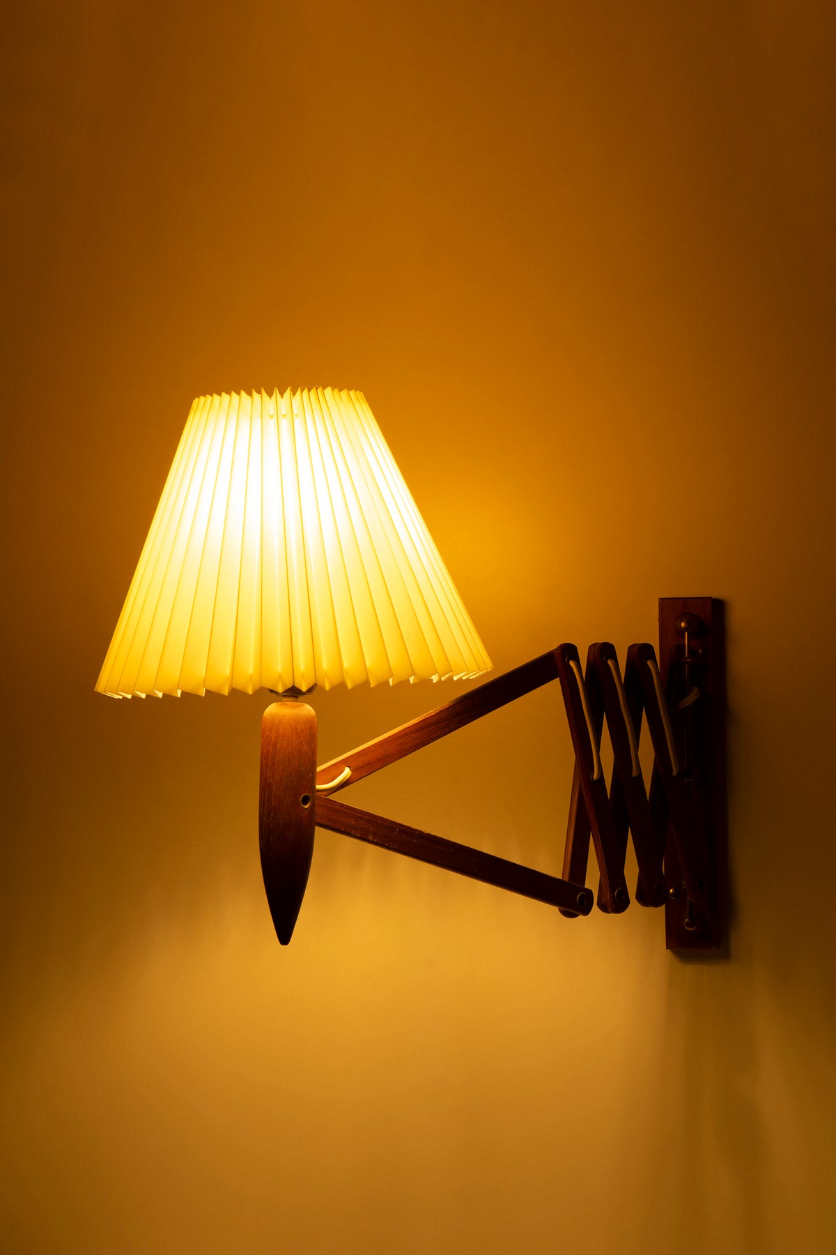 Le Klint scissors Wand Lampe, Erik Hansen, Dänemark, 50er