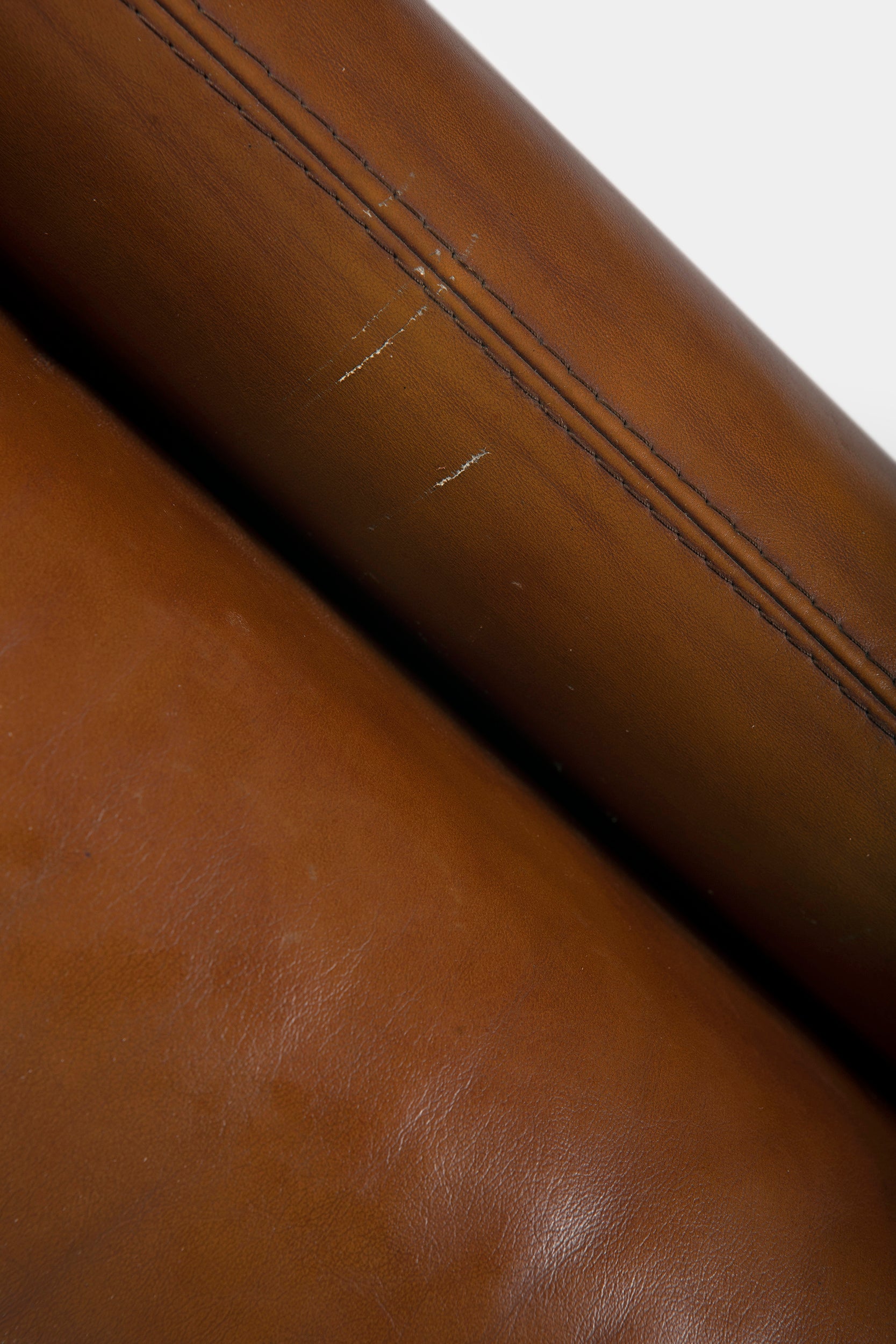 Tobia Scarpa leather armchair set for C&B Italia, Italy, 70s