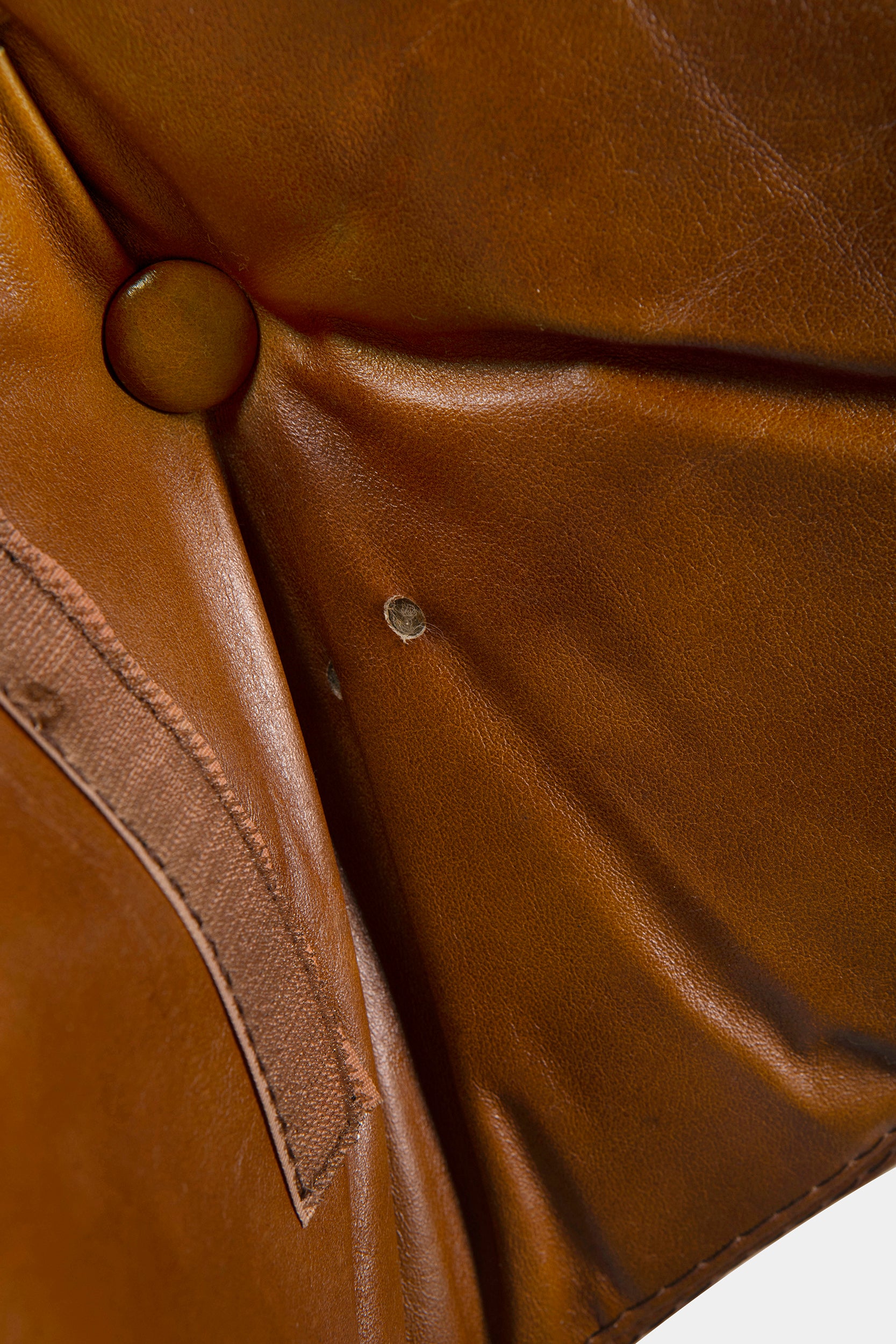 Tobia Scarpa leather armchair set for C&B Italia, Italy, 70s