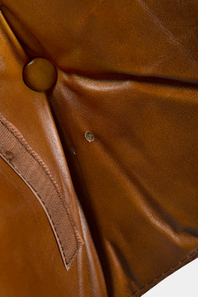 Tobia Scarpa leather armchair set for C&B Italia, Italy, 70s