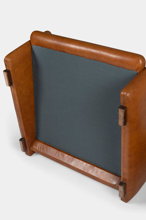 Tobia Scarpa leather armchair set for C&B Italia, Italy, 70s