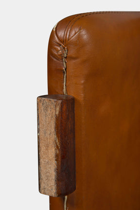 Tobia Scarpa leather armchair set for C&B Italia, Italy, 70s